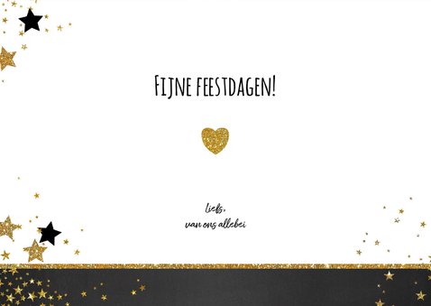 Kerst hippe foto kaart krijtbord sterren Lovely Christmas 3