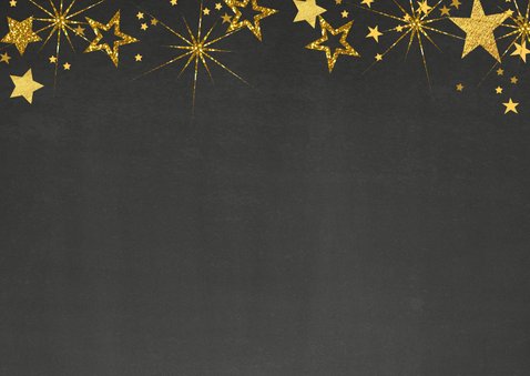Kerst krijtbord handlettering goud glitter 2020 2