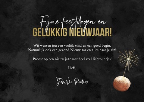 Kerst nieuwjaarskaart lichtpuntjes vuurwerk 2027 3