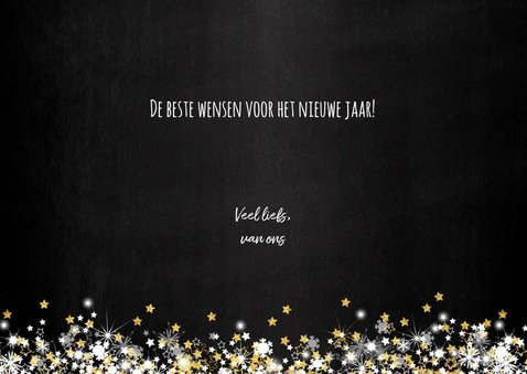 Kerst sfeervolle donkere fotokaart met vele sterren 3