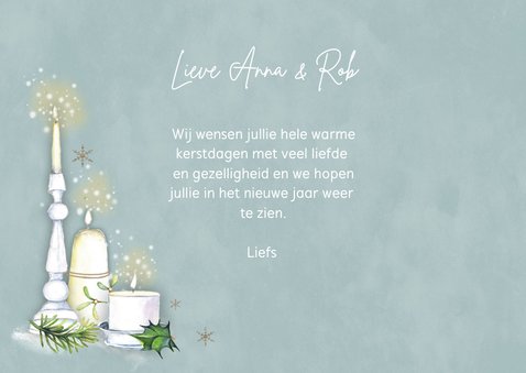 Kerst sfeervolle kaarsen 3