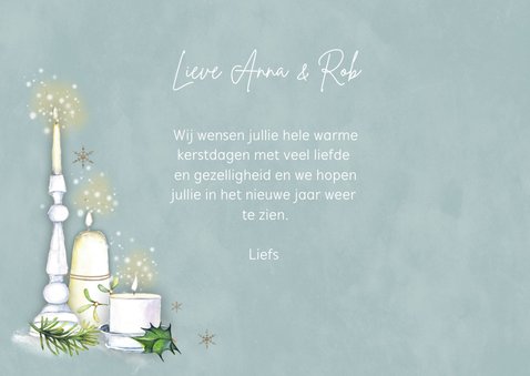 Kerst sfeervolle kaarsen 3