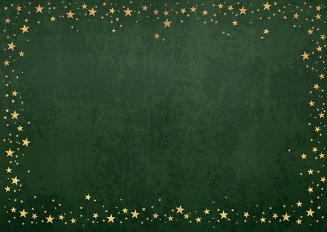 Kerst stijlvolle groene fotokaart industrieel sterren goud 2