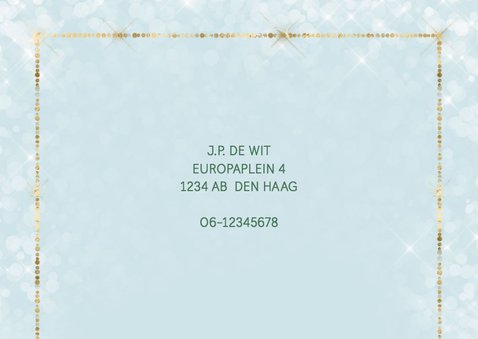 Kerst verhuiskaart met winters dorp met sneeuw 2