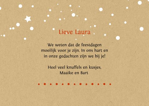 Kerst xoxo hugs and kisses voor steun 3