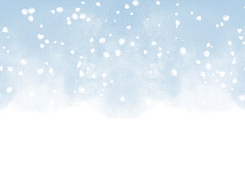 Kerstborrel met waterverf en sneeuw 2