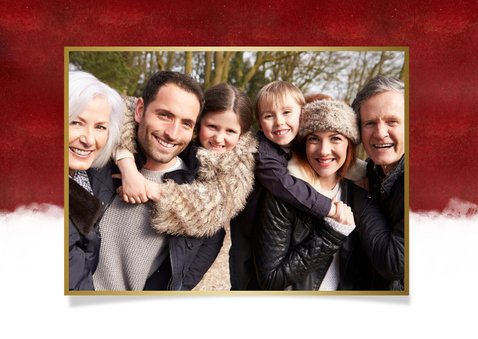 Kerstdiner uitnodiging met ruimte voor eigen foto 2