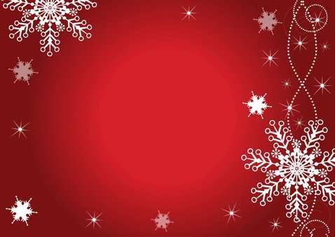 Kerstdiner uitnodiging rood design 2