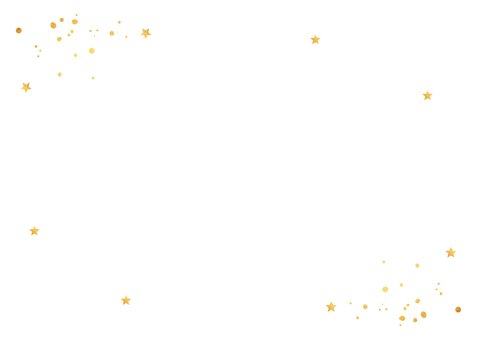 Kerstdiner uitnodiging wit confetti goudlook 2