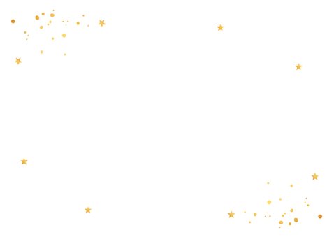 Kerstdiner uitnodiging wit confetti goudlook 2