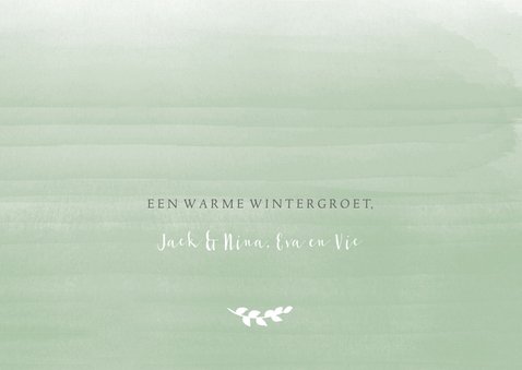 Kerstkaart aquarel waterverf foto 3