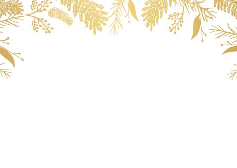 Kerstkaart bloemen rand 2