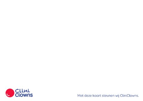 Kerstkaart CliniClowns Kerstbal 2