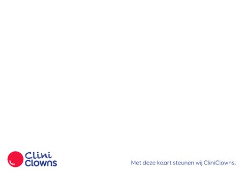 Kerstkaart CliniClowns stralen 2
