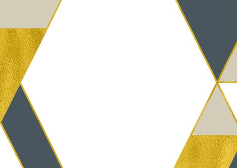 Kerstkaart coronafoto geometrische patronen Achterkant