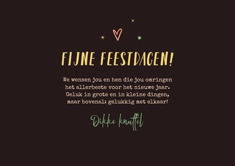 Kerstkaart dieren hert eekhoorn wonderland bos 3