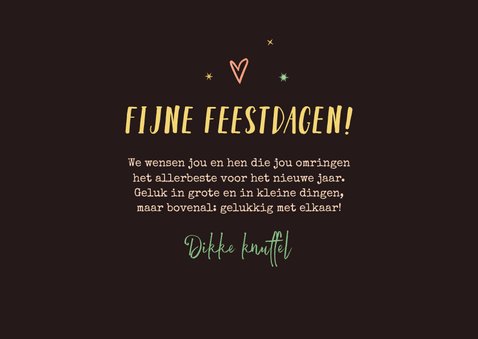 Kerstkaart dieren hert eekhoorn wonderland bos 3