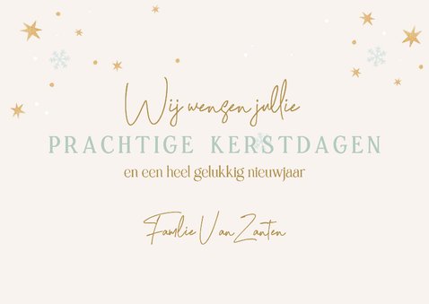 Kerstkaart diertjes jaartal als pakjes op weg naar kerstboom 3