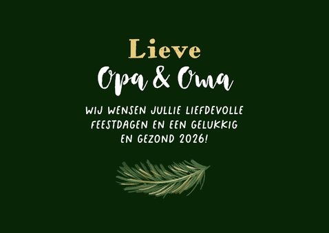 Kerstkaart dikke kerstknuffel fotocollage hartje kerstballen 3