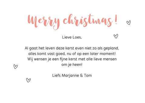 Kerstkaart - Een dikke kerstkus voor jou 3