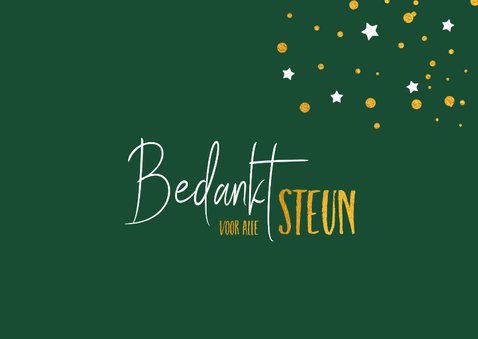 Kerstkaart een dikke knuffel voor steun 2