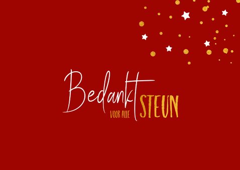 Kerstkaart een dikke knuffel voor steun 2
