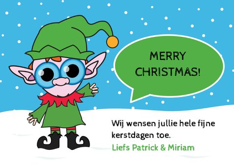 Kerstkaart - Elf - MG 3