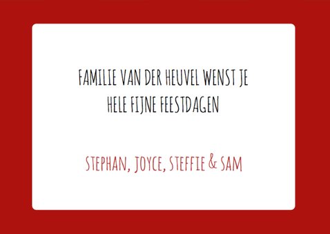 Kerstkaart Elfjes 4 personen 3