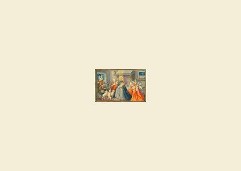 Kerstkaart engelen kerststal religieus Achterkant