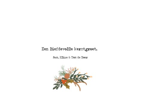 Kerstkaart fot Kerst Krans - HM 3