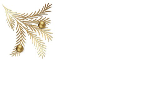 Kerstkaart foto collage groen met goud 2