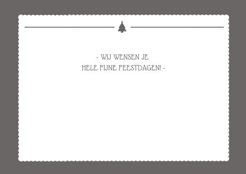 Kerstkaart Foto Letters Grijs 3
