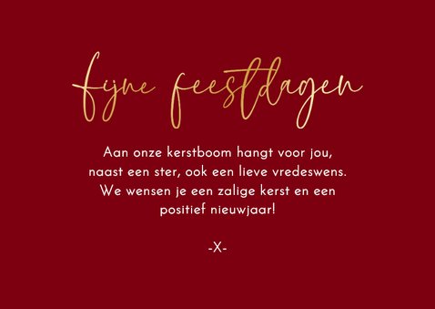 Kerstkaart foto's sterren goud fijne feestdagen fotocollage 3