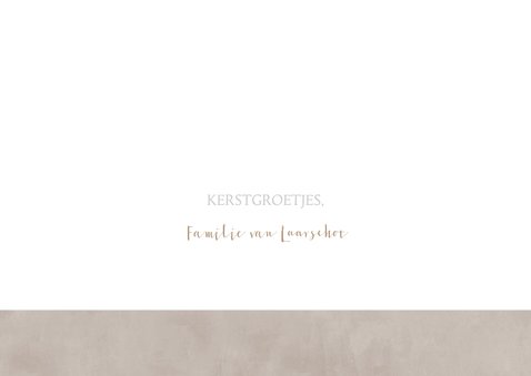 Kerstkaart foto's taupe 3