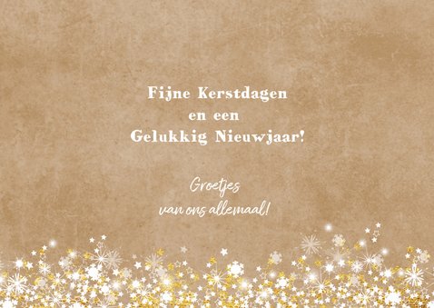 Kerstkaart foto sfeervol romantisch sterren 3