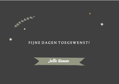Kerstkaart foto takje ster 3