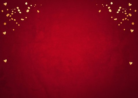 Kerstkaart fotocollage rood lampjes confetti 2