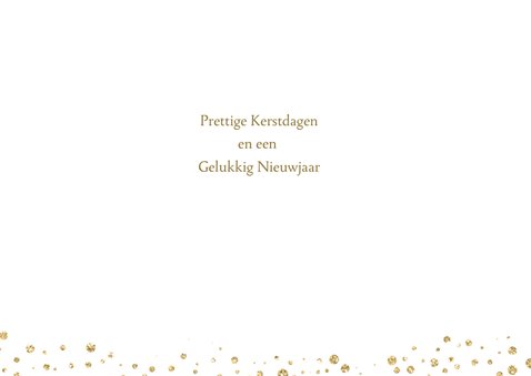 Kerstkaart Goud stip 3