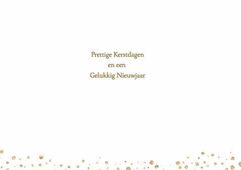 Kerstkaart Goud stip 3