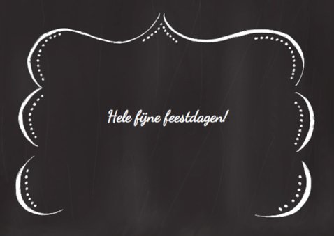 Kerstkaart handlettering krijt 2