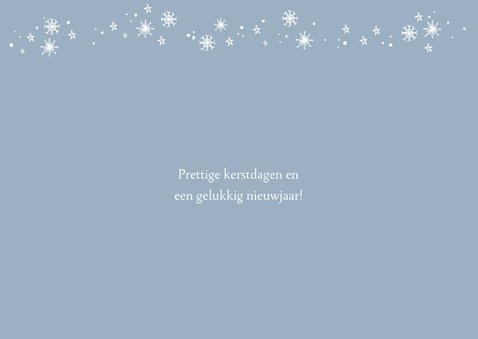 Kerstkaart handlettering sneeuw sterren 2