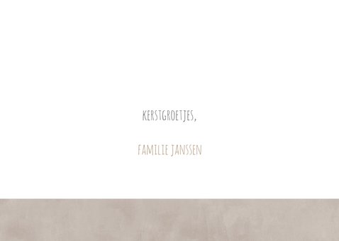 Kerstkaart kalk taupe 3