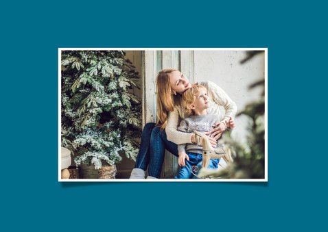 Kerstkaart Kerstballen Blauw 2020 2