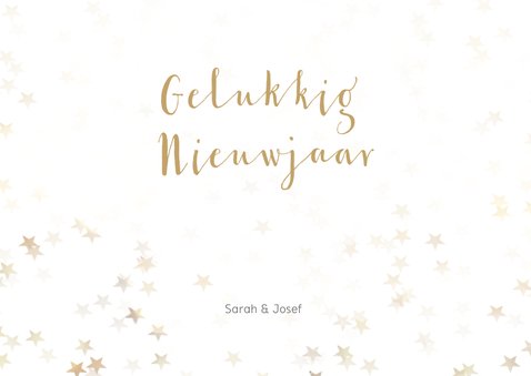 Kerstkaart kerstboom liggend goud 3