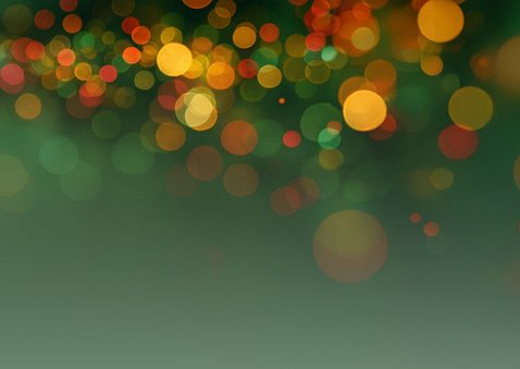 Kerstkaart kerstboom met foto en lichtjes 2