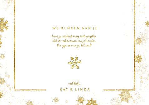 Kerstkaart kerstknuffel met eigen foto en sterren 3