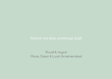 Kerstkaart kraft pastel typografie - BC 3