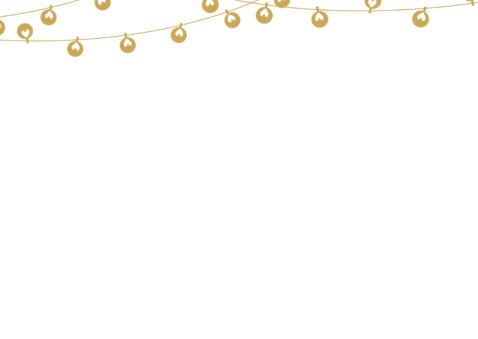 Kerstkaart krijt lampjes 2