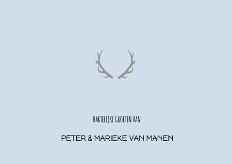 Kerstkaart krijt zelf invullen 3