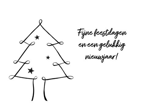 Kerstkaart krijtbord foto label 3